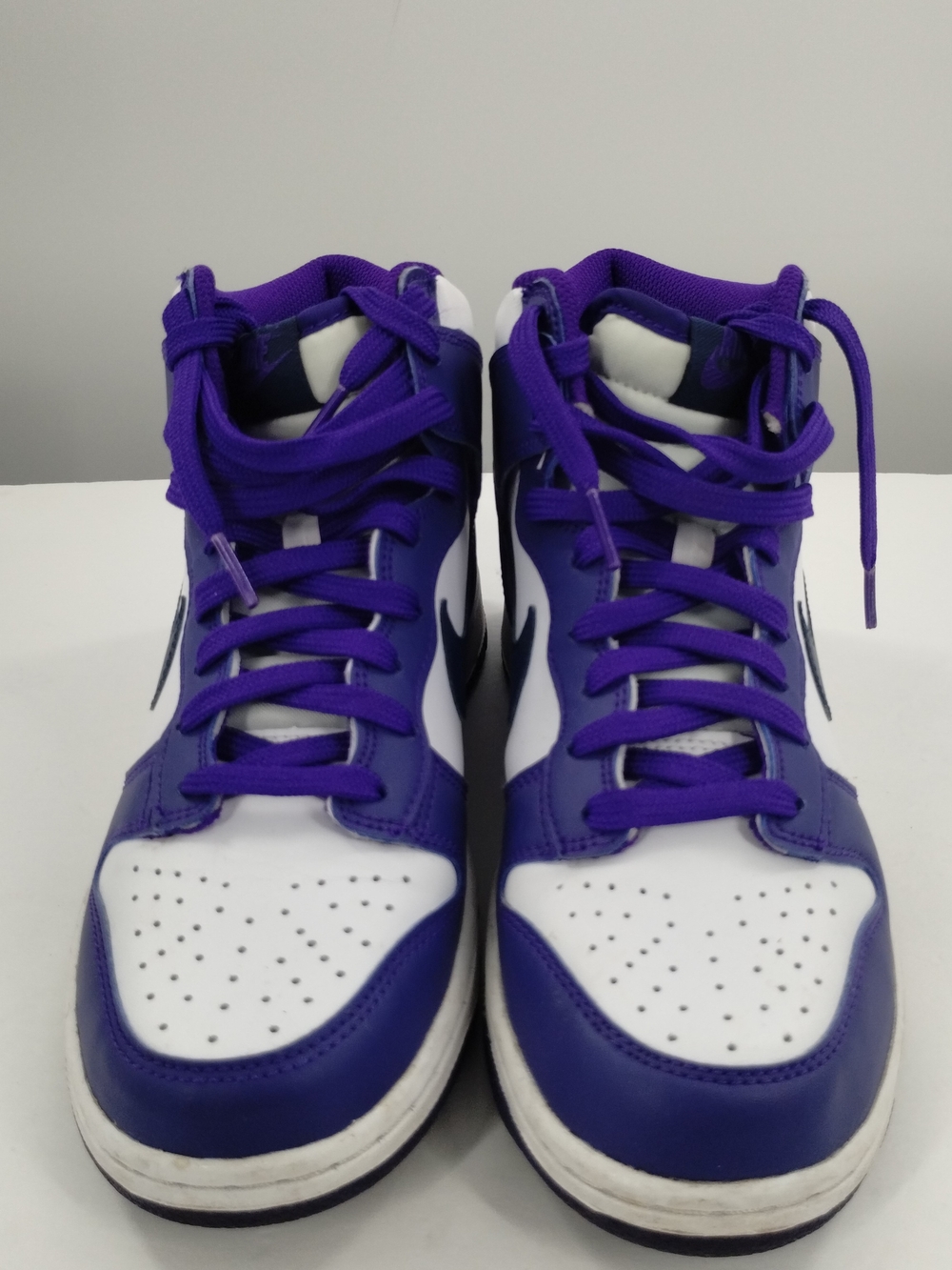 Nike Women's High-Top Sneakers in Purple and White